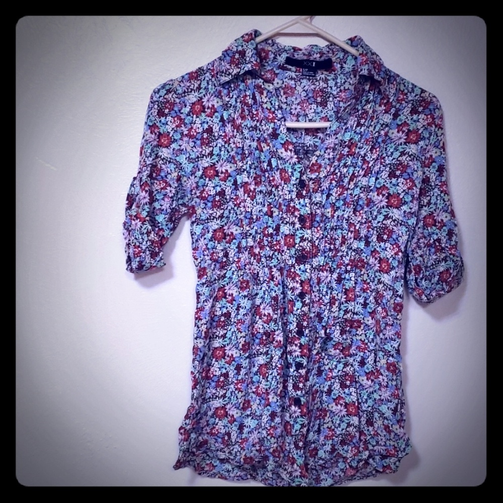 Floral Bold Flowy Blouse